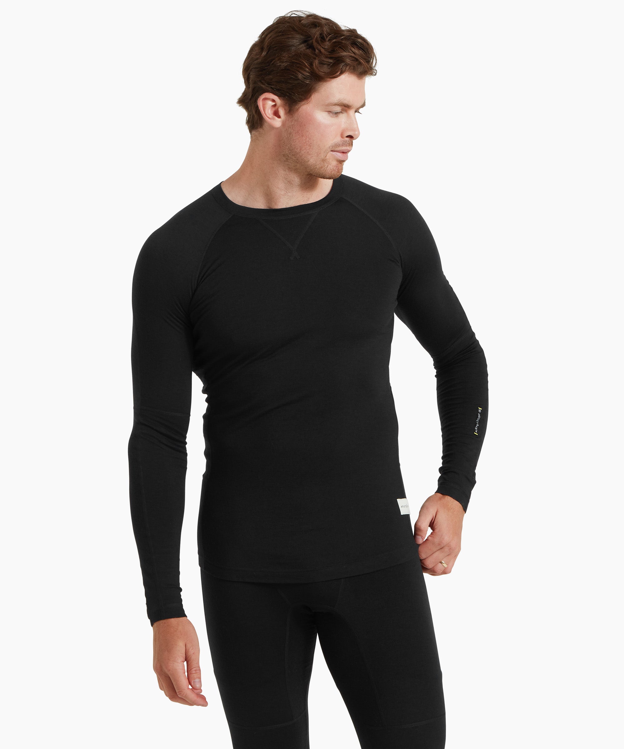 Mens Flatiron 185 Crew - Black