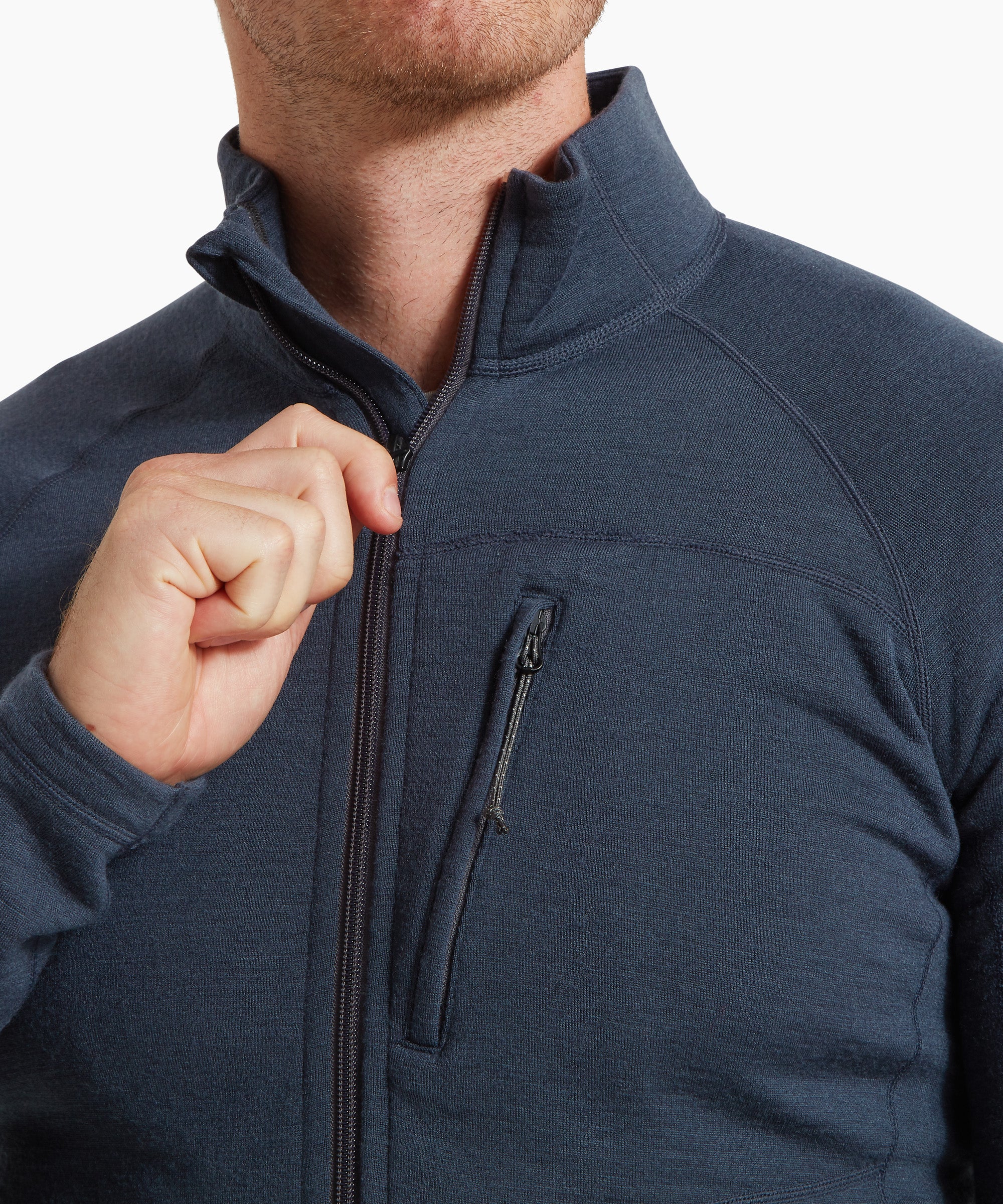 Mens Eldorado Merino Jacket - Dusk Blue