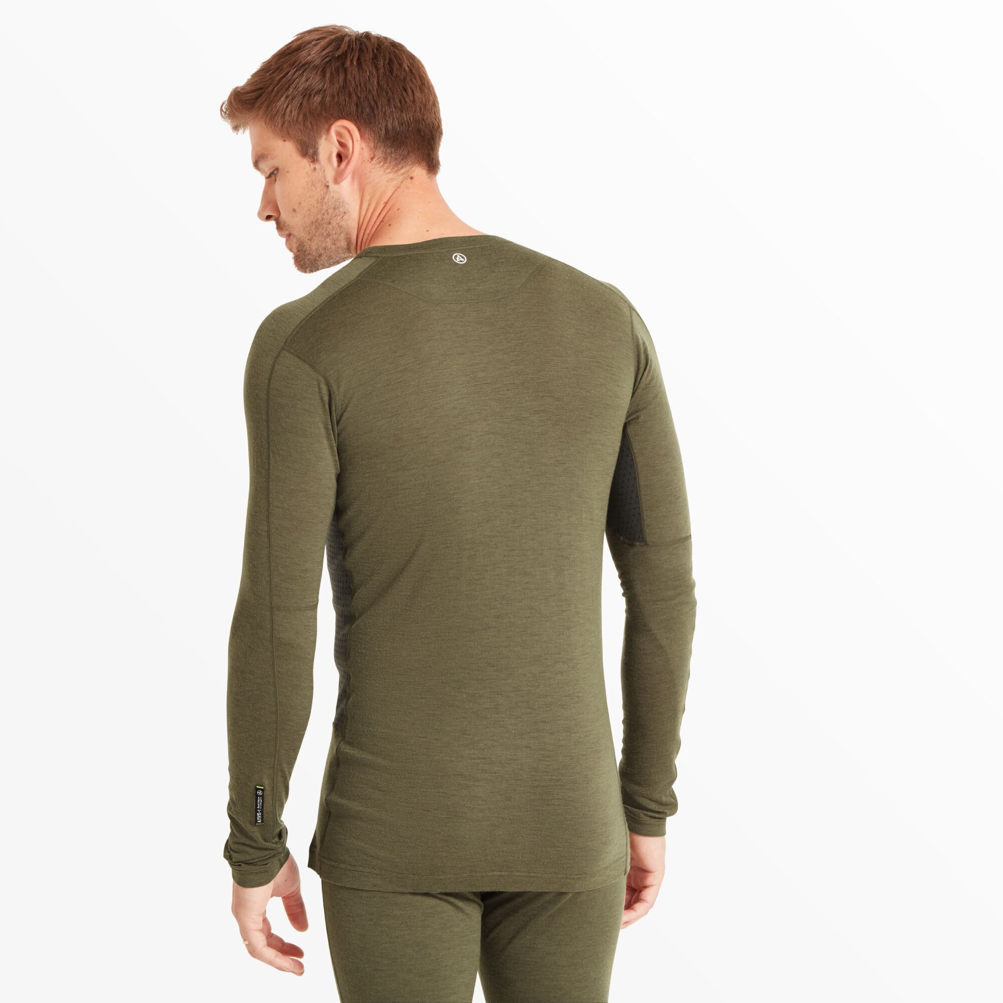 【MUCENT】BRUNO SETUP L LOGO CUT-OUT LAYERED LONG SLEEVE LOGO by Lori Goldstein Long Sleeve 2-Layer Mesh Top on QVC