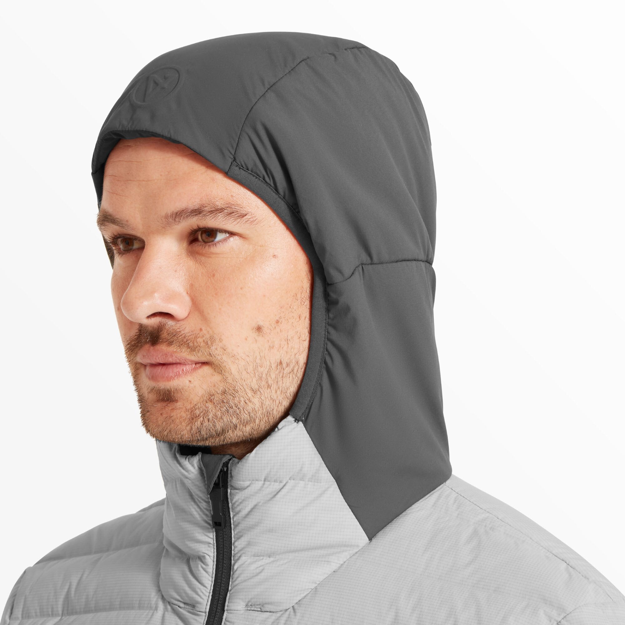Mens Divide Fusion Stretch Hoodie Grey | Artilect Performance