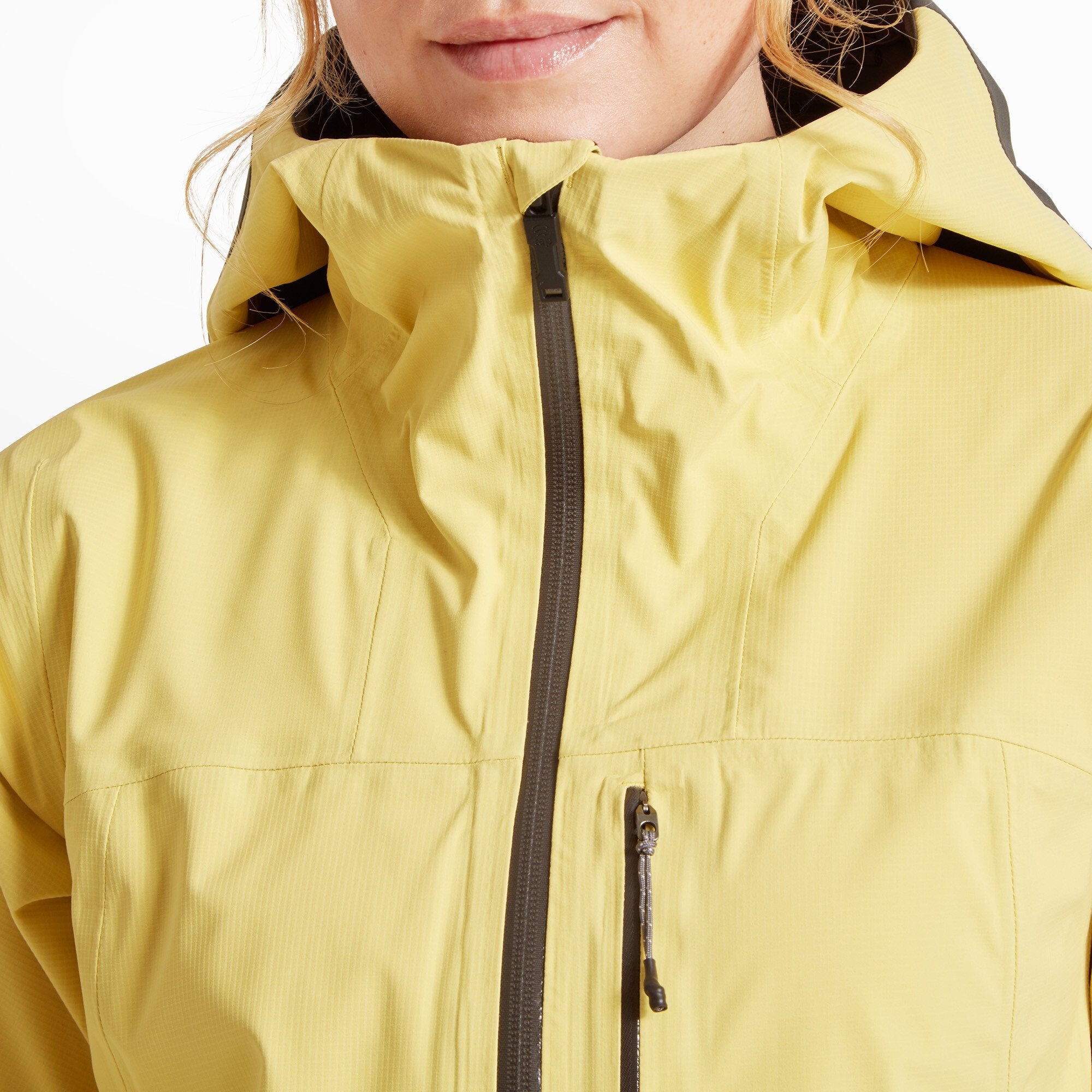 ★MARDI MERCREDI★WOOL HOURGLASS JACKET_YELLOW★ Boiled Wool Princess Seam Jacket, light mustard yellow
