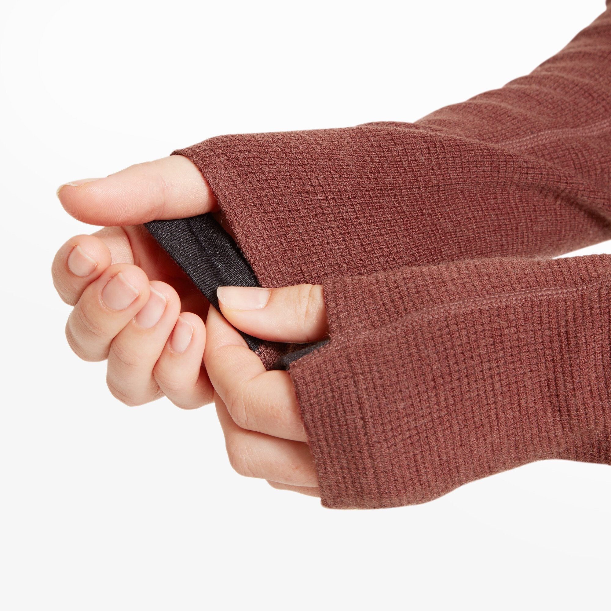 Womens Sundown 250 Half Zip Top Burgundy | Artilect Performance