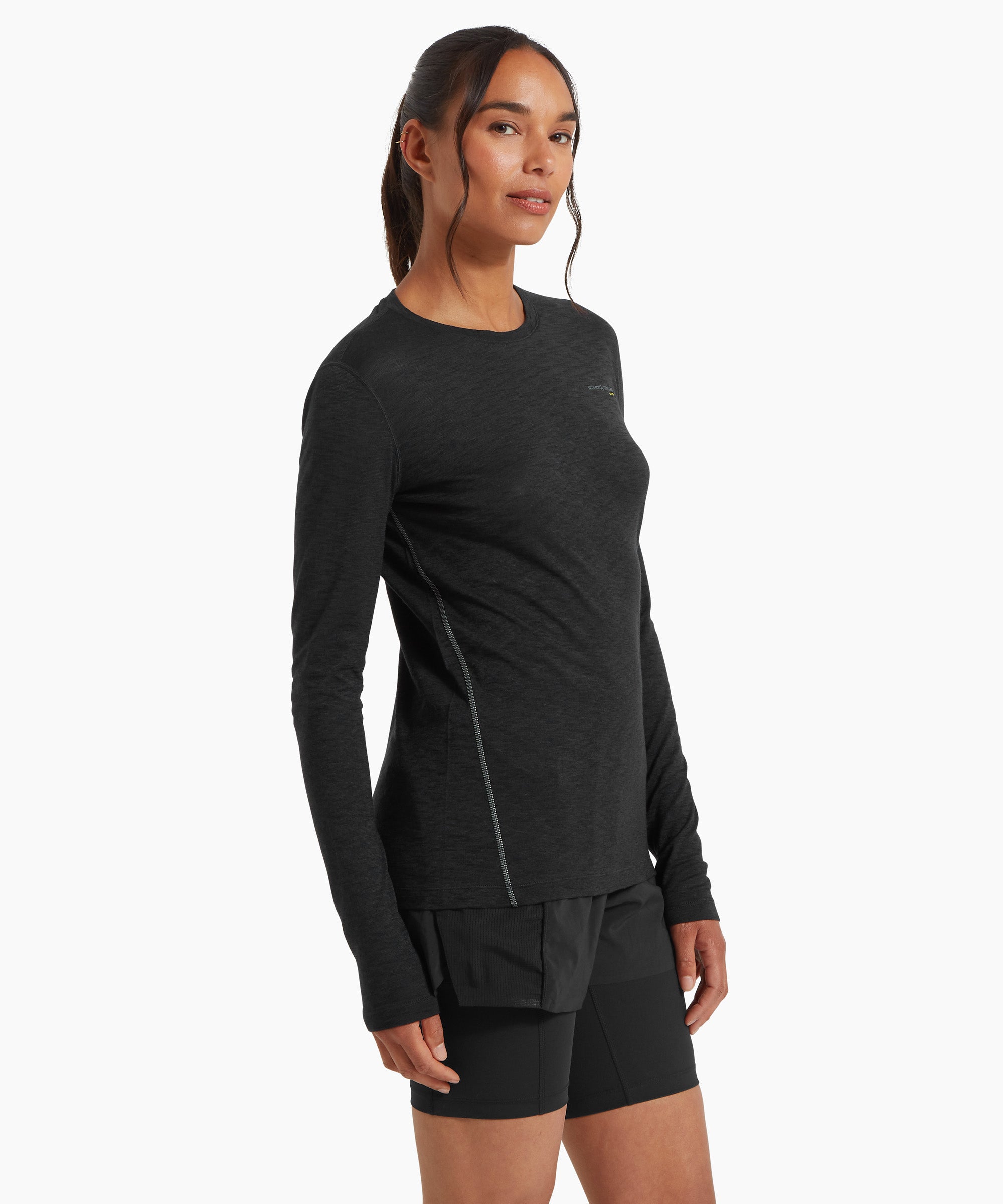 Womens Sprint Long Sleeve Tee - Black