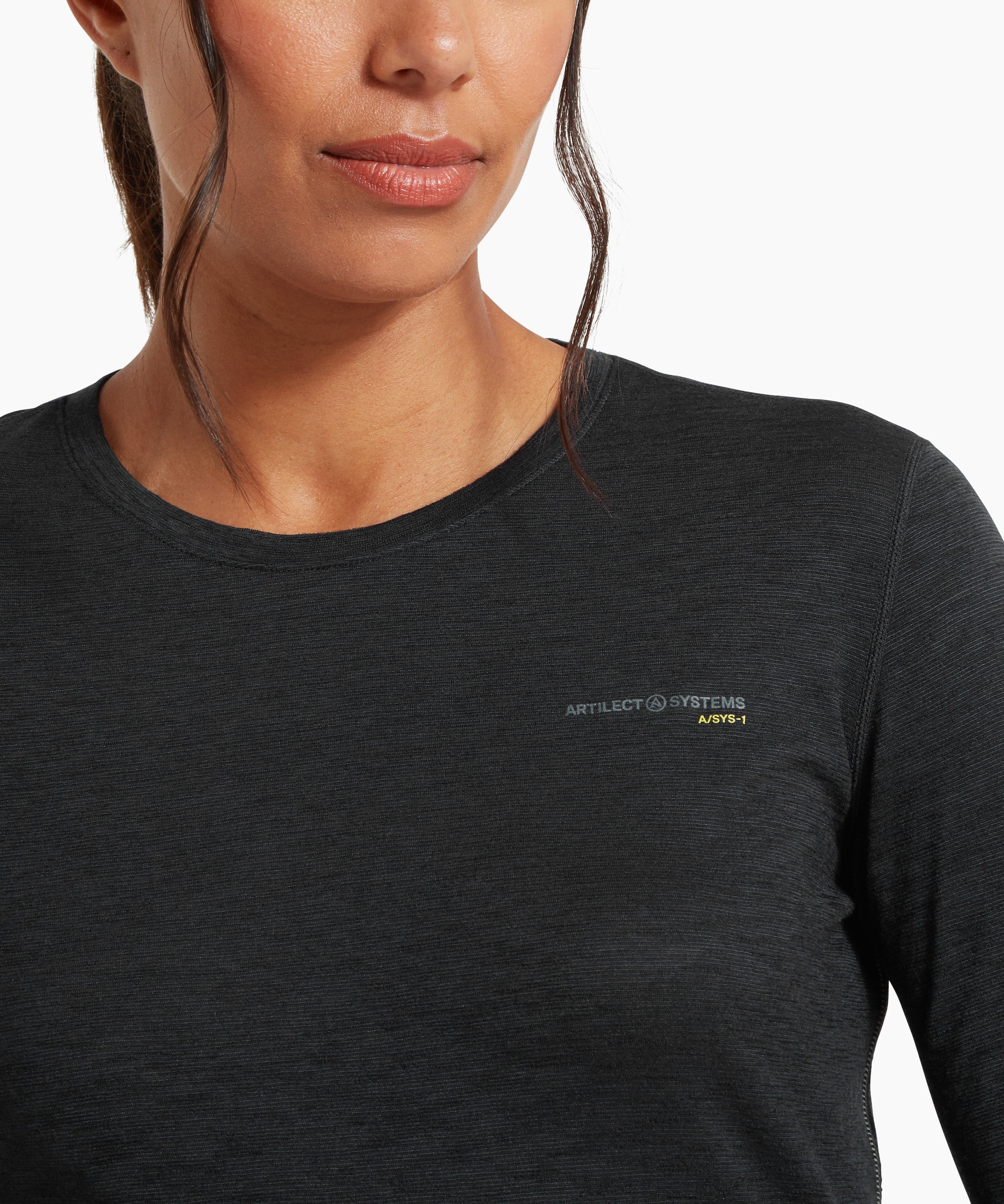 Womens Sprint Long Sleeve Tee - Black