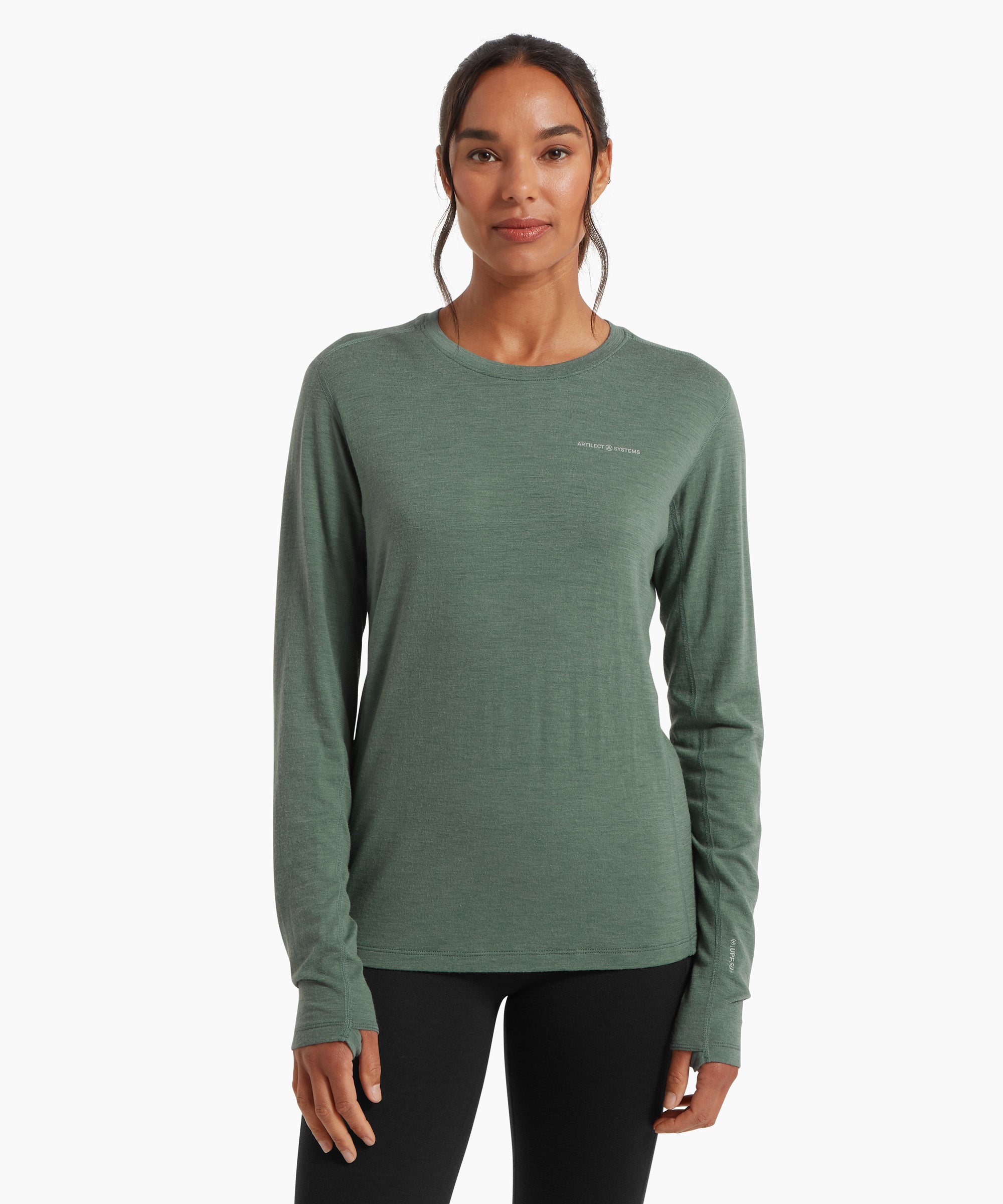 Womens Exposure Long Sleeve Tee - Sagebrush