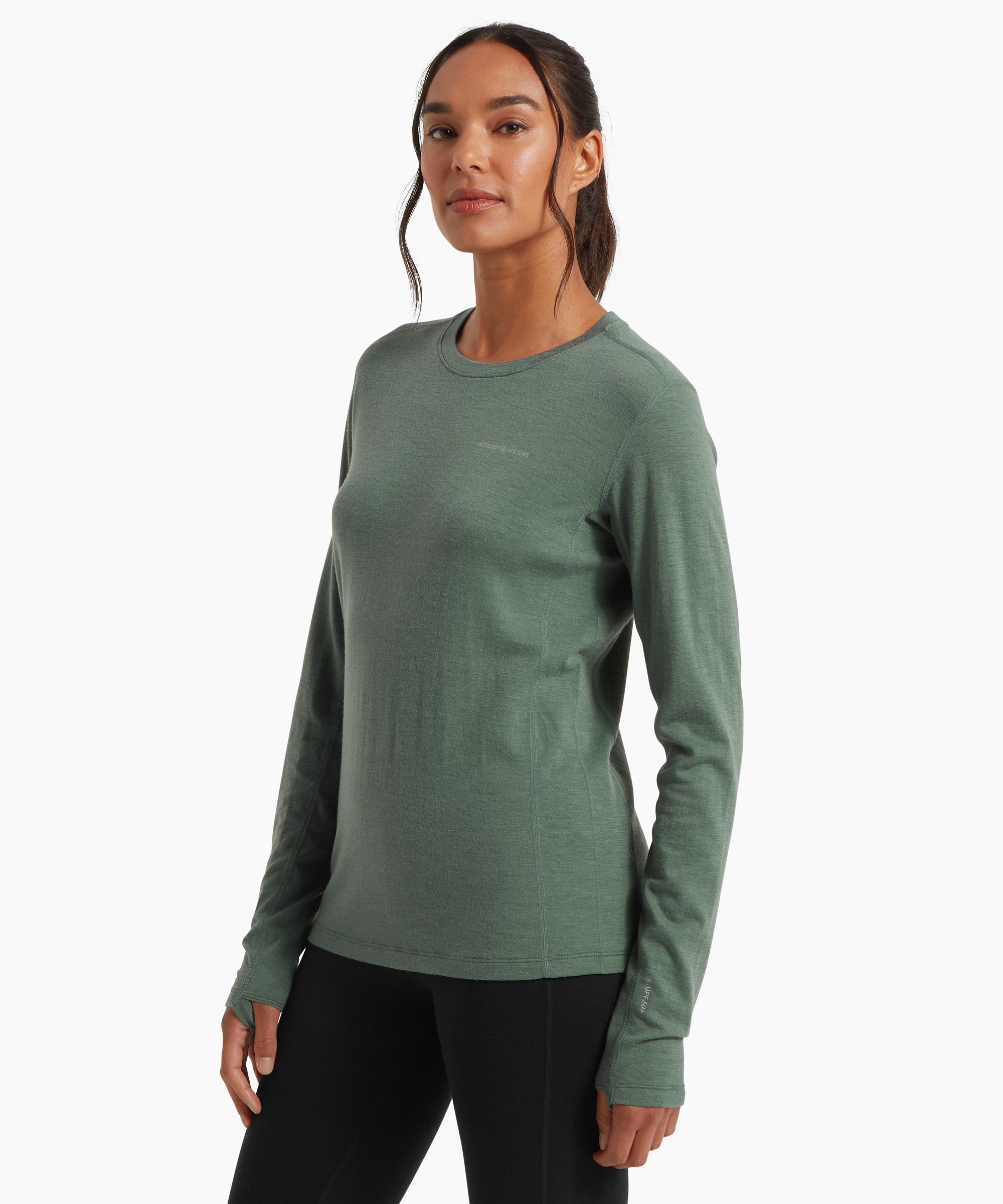 Womens Exposure Long Sleeve Tee - Sagebrush