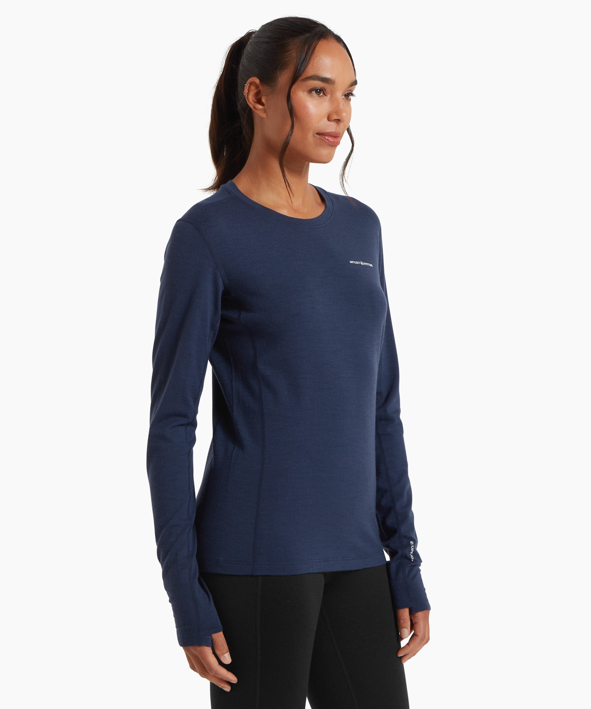 Womens Exposure Long Sleeve Tee - Sky Captain