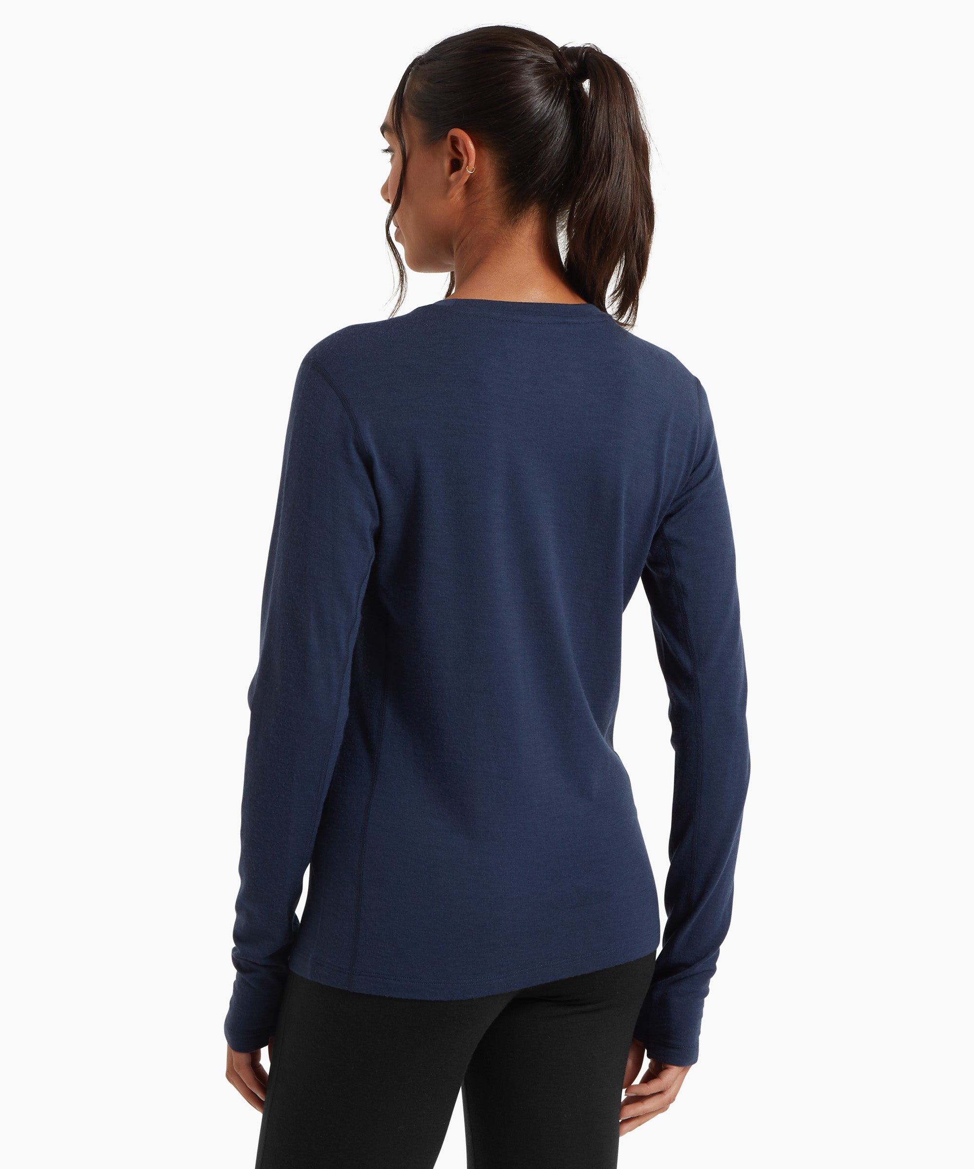 Womens Exposure Long Sleeve Tee - Sky Captain