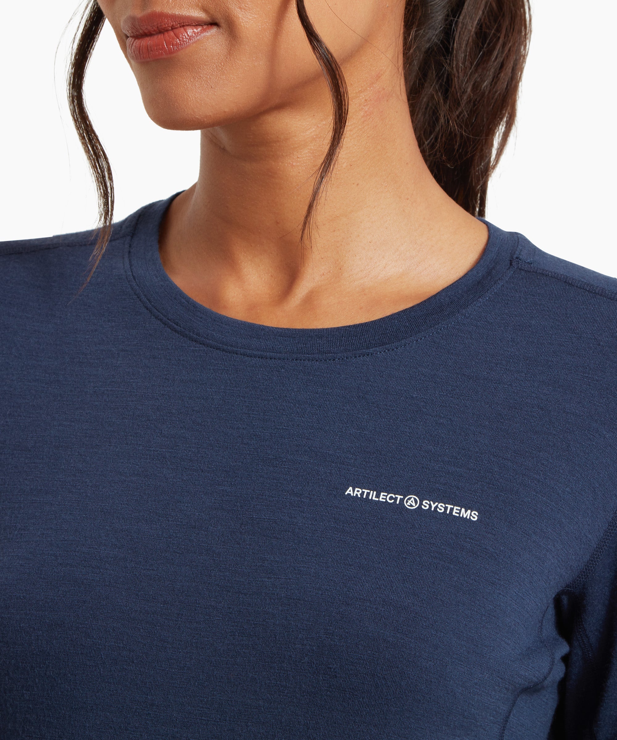Womens Exposure Long Sleeve Tee - Sky Captain