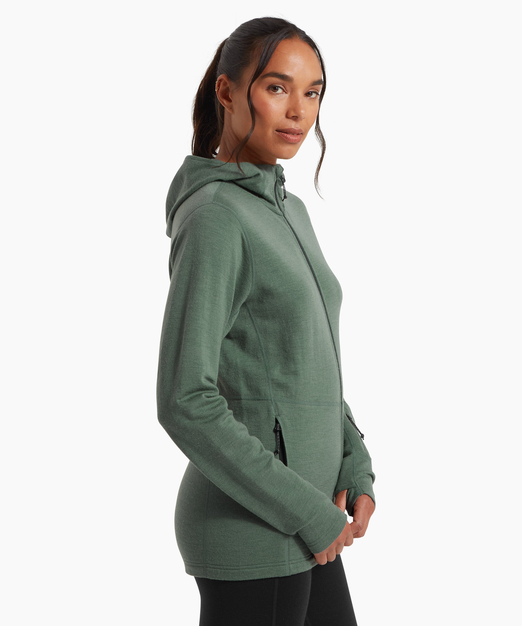 Womens Quandary Peak Hoodie - Sagebrush