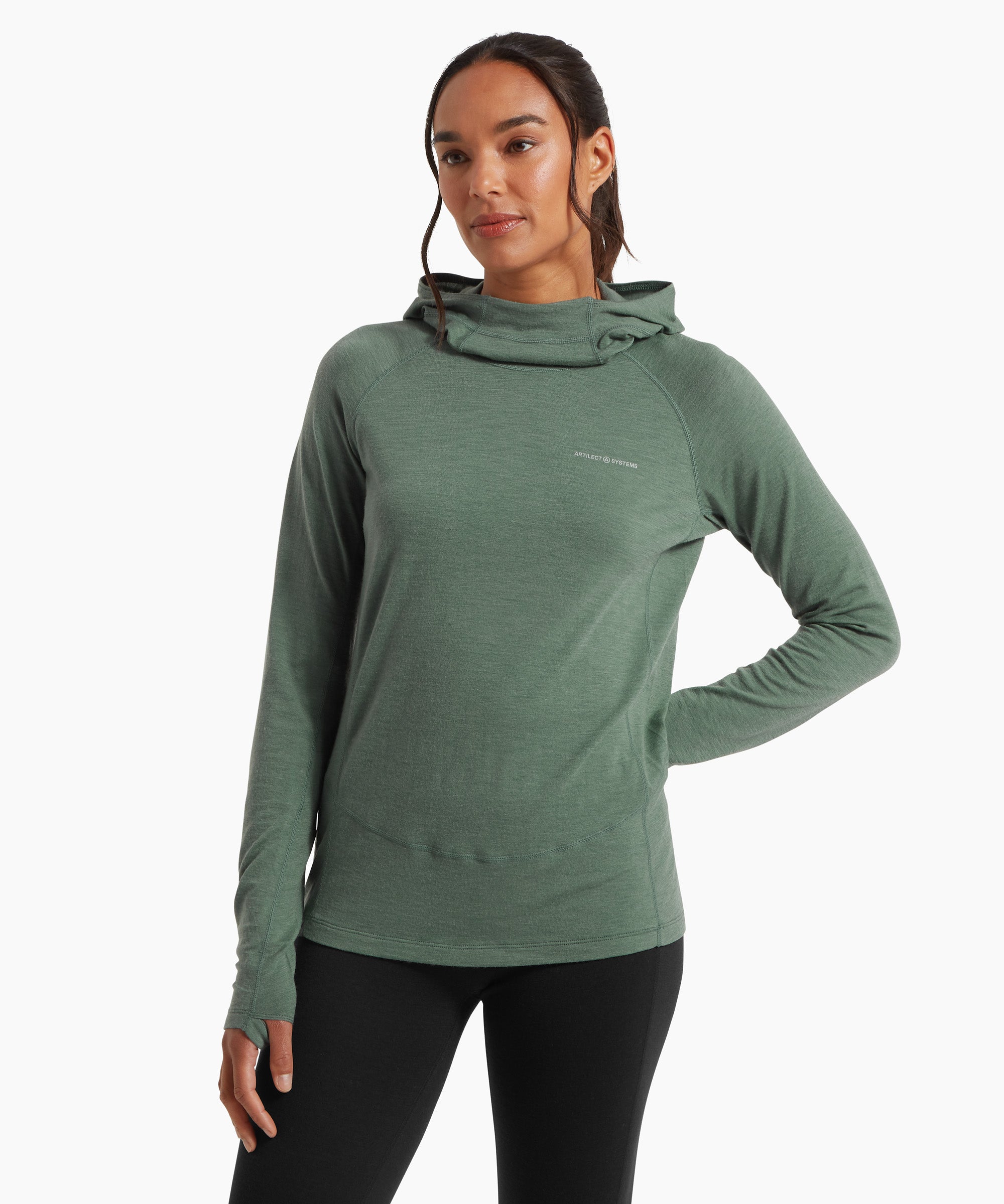 Womens Exposure Hoodie - Sagebrush