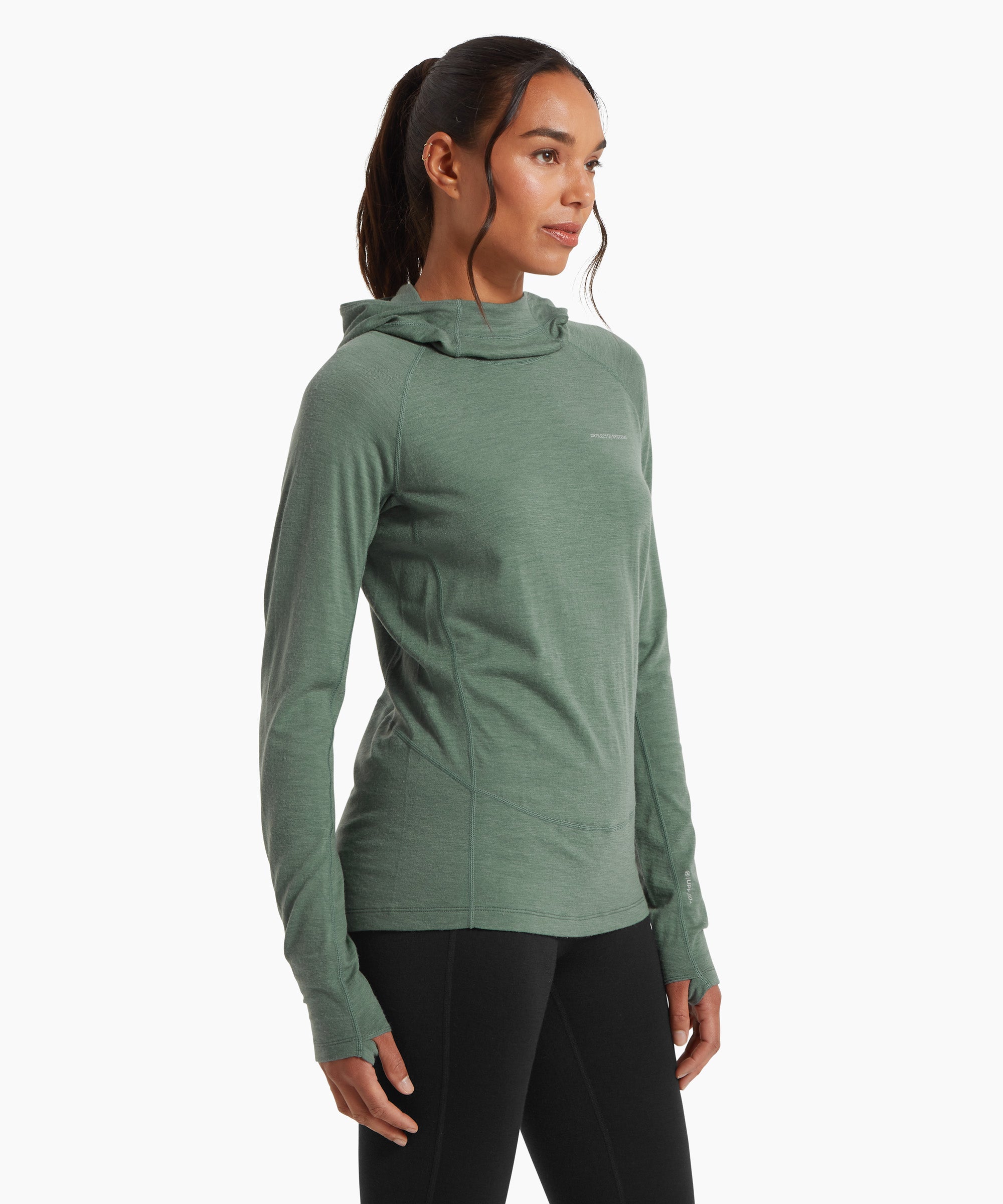 Womens Exposure Hoodie - Sagebrush