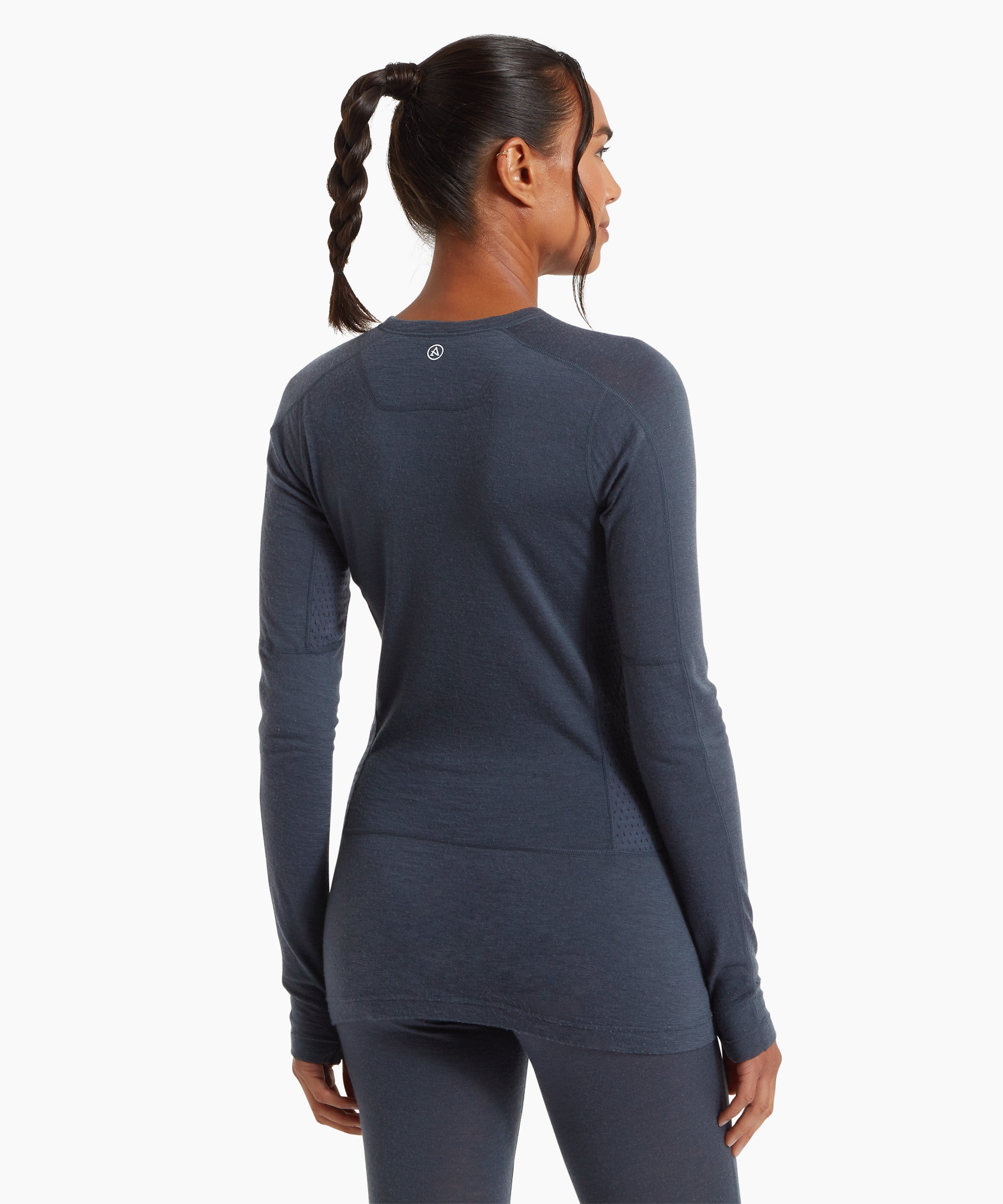 Womens Boulder 125 Long Sleeve Crew - Dusk Blue