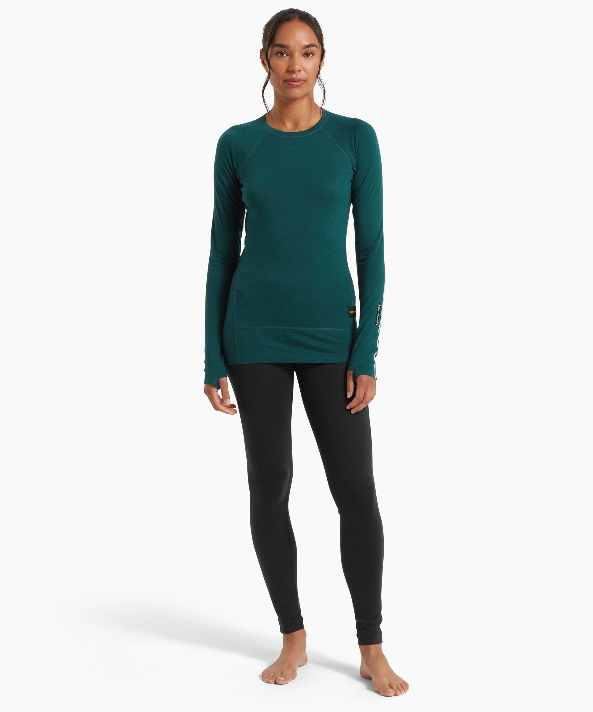 Womens Boulder 125 Long Sleeve Crew - Scarab