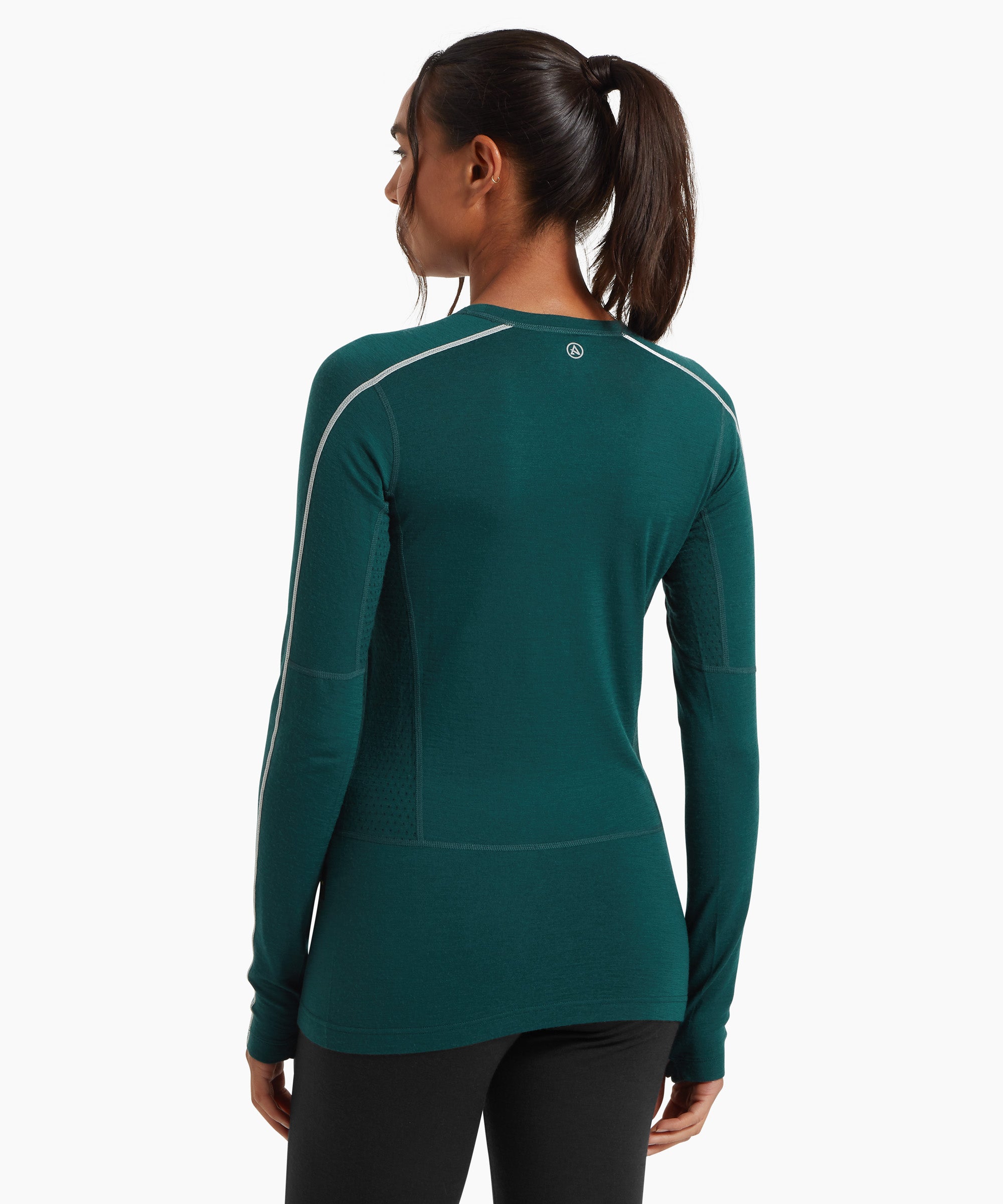 Womens Boulder 125 Long Sleeve Crew - Scarab
