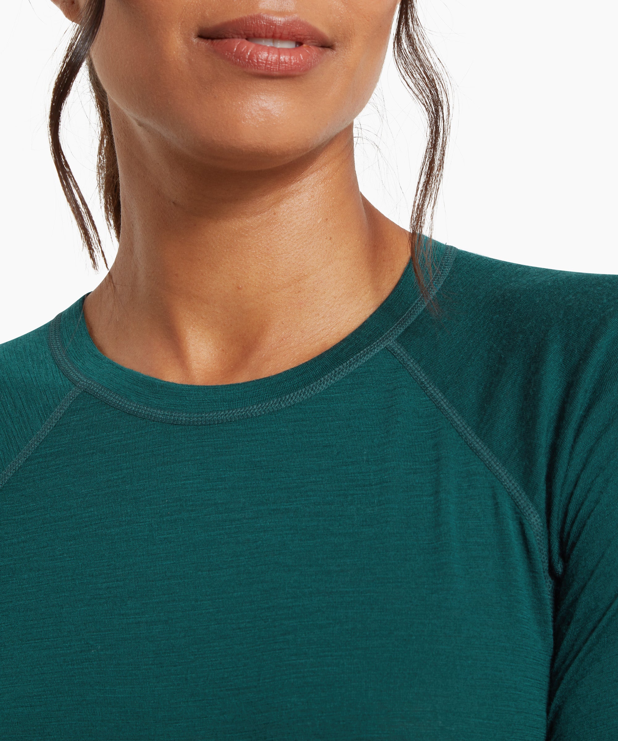 Womens Boulder 125 Long Sleeve Crew - Scarab