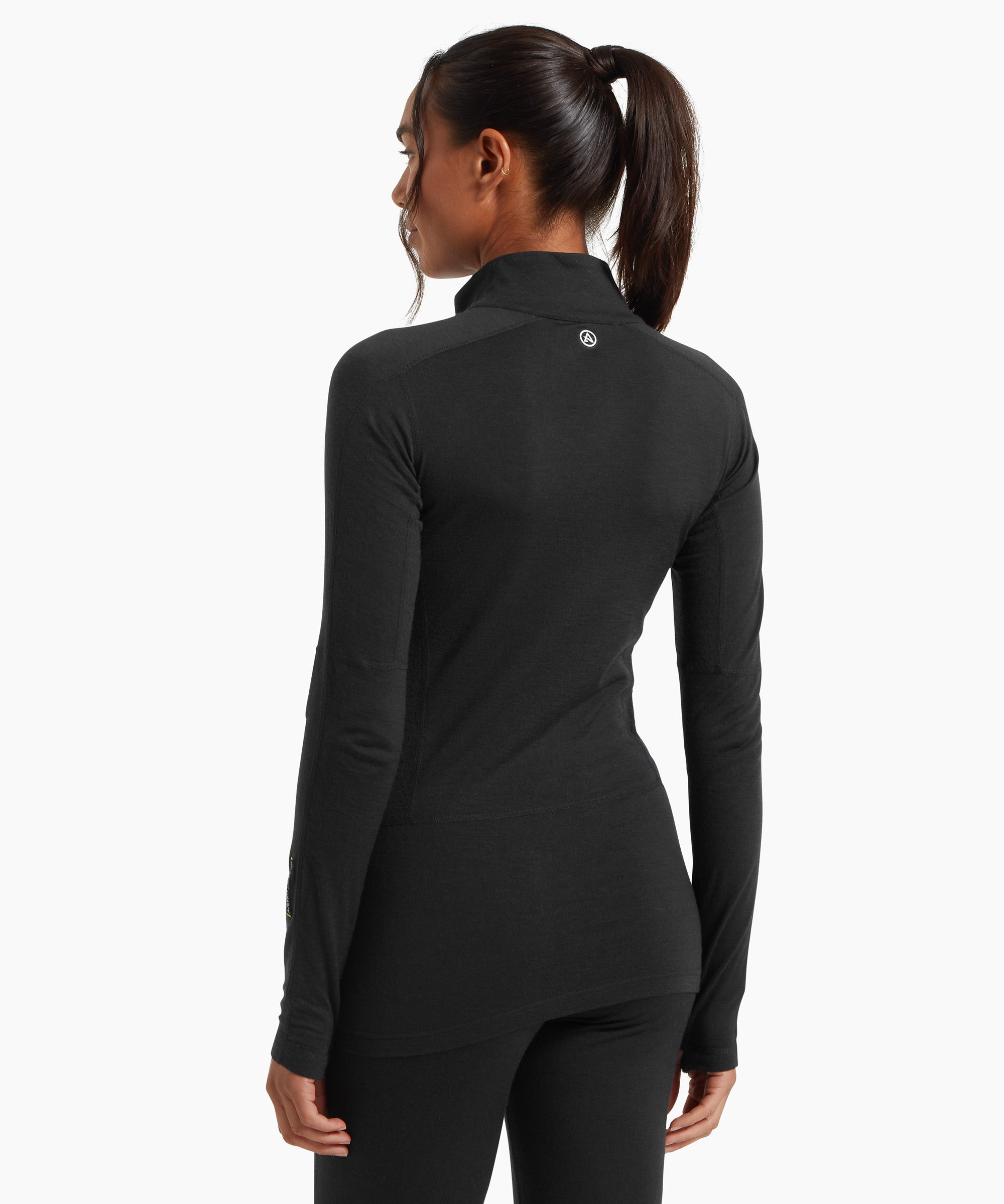 Womens Boulder 125 Quarter Zip Top - Black
