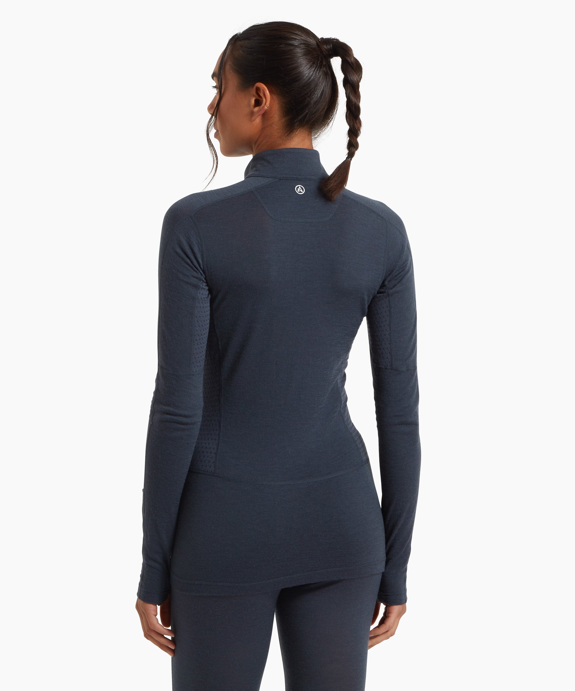 Womens Boulder 125 Quarter Zip Top - Dusk Blue