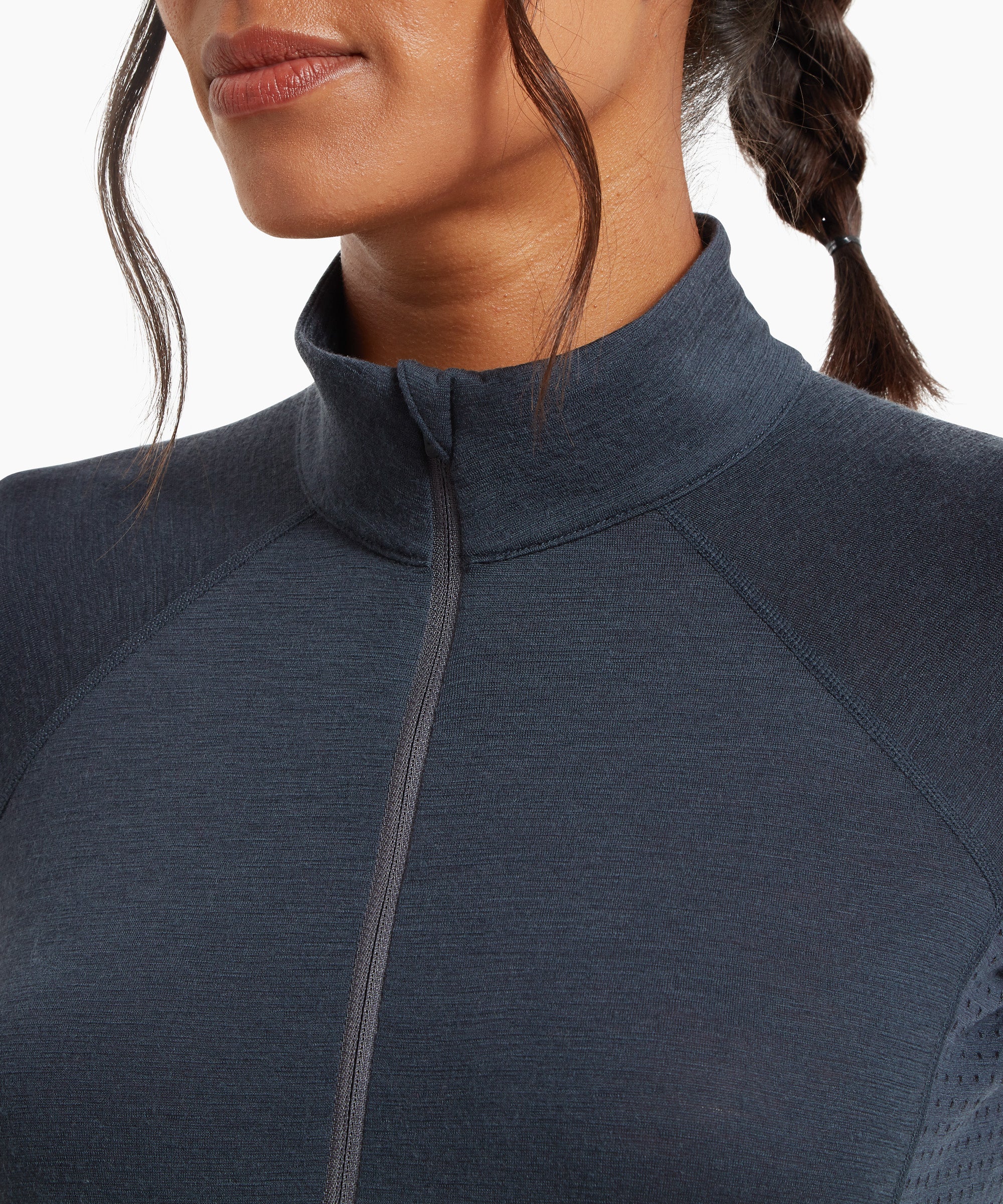 Womens Boulder 125 Quarter Zip Top - Dusk Blue