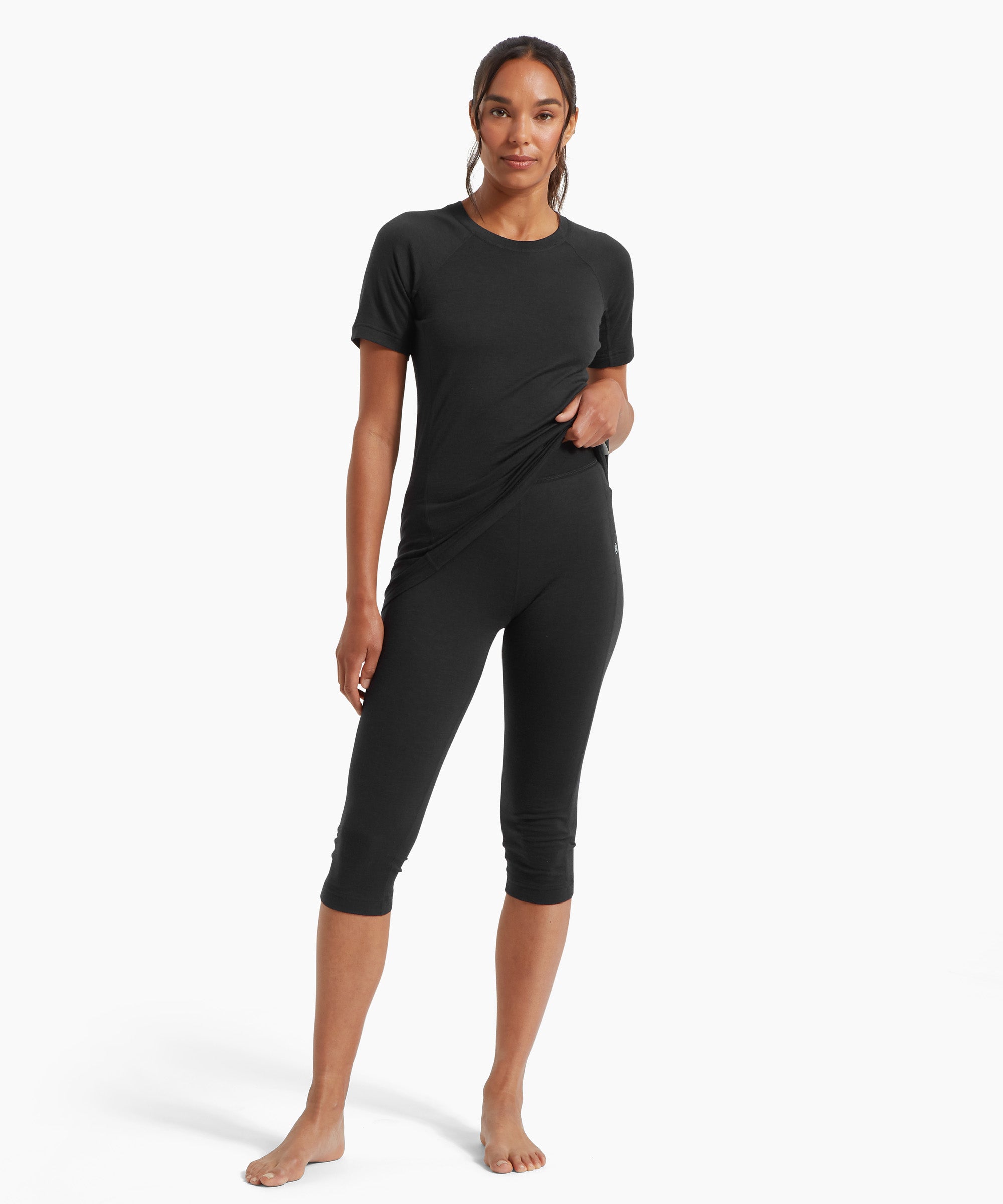 Womens Boulder 125 3/4 Legging - Black