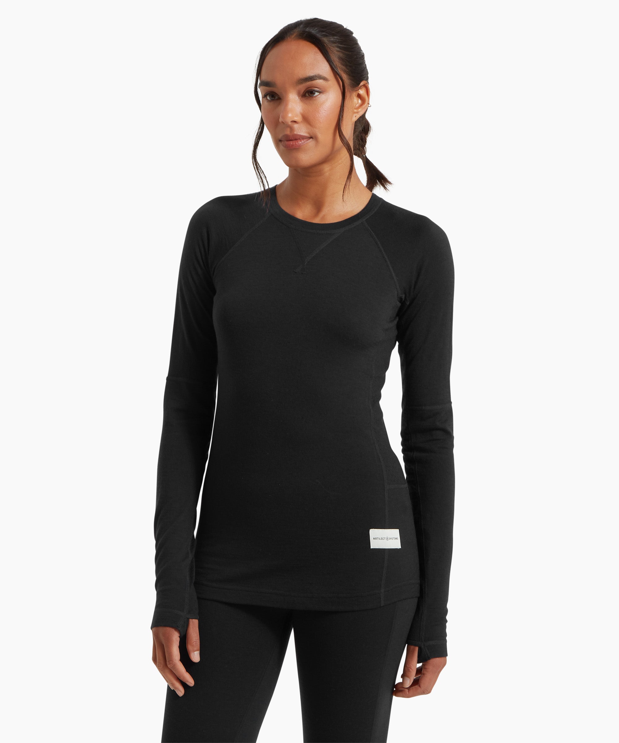 Womens Flatiron 185 Crew - Black