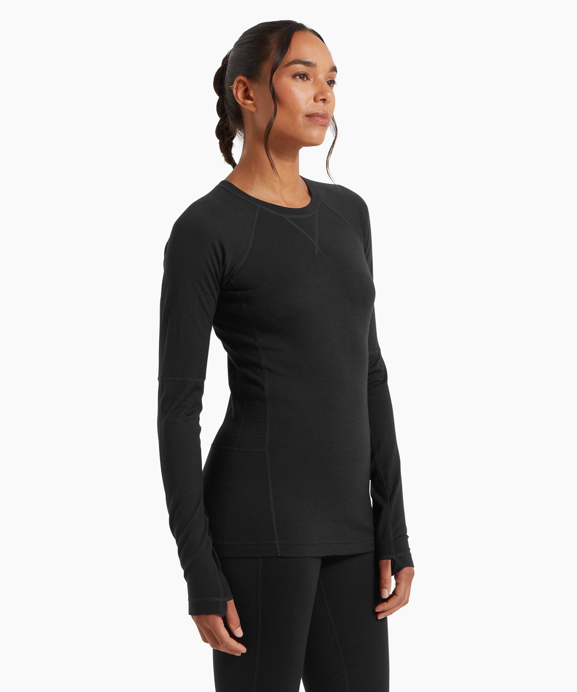 Womens Flatiron 185 Crew - Black
